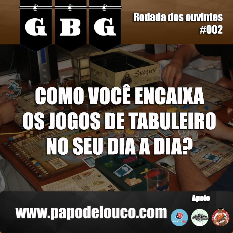 GBG Rodada dos Ouvintes #002 - Os jogos de tabuleiro no dia a dia episode artwork